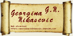 Georgina Mikašević vizit kartica